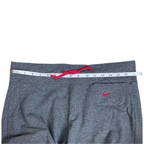 Nike Crop Joggers Women's Gray/Pink Y2K Retro Just Do It Flip Waist Sweatpants - Picture 10 of 10